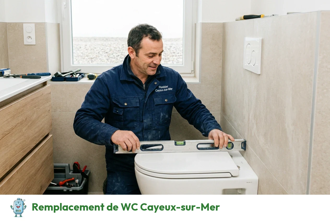 Remplacement de WC à Cayeux-sur-Mer